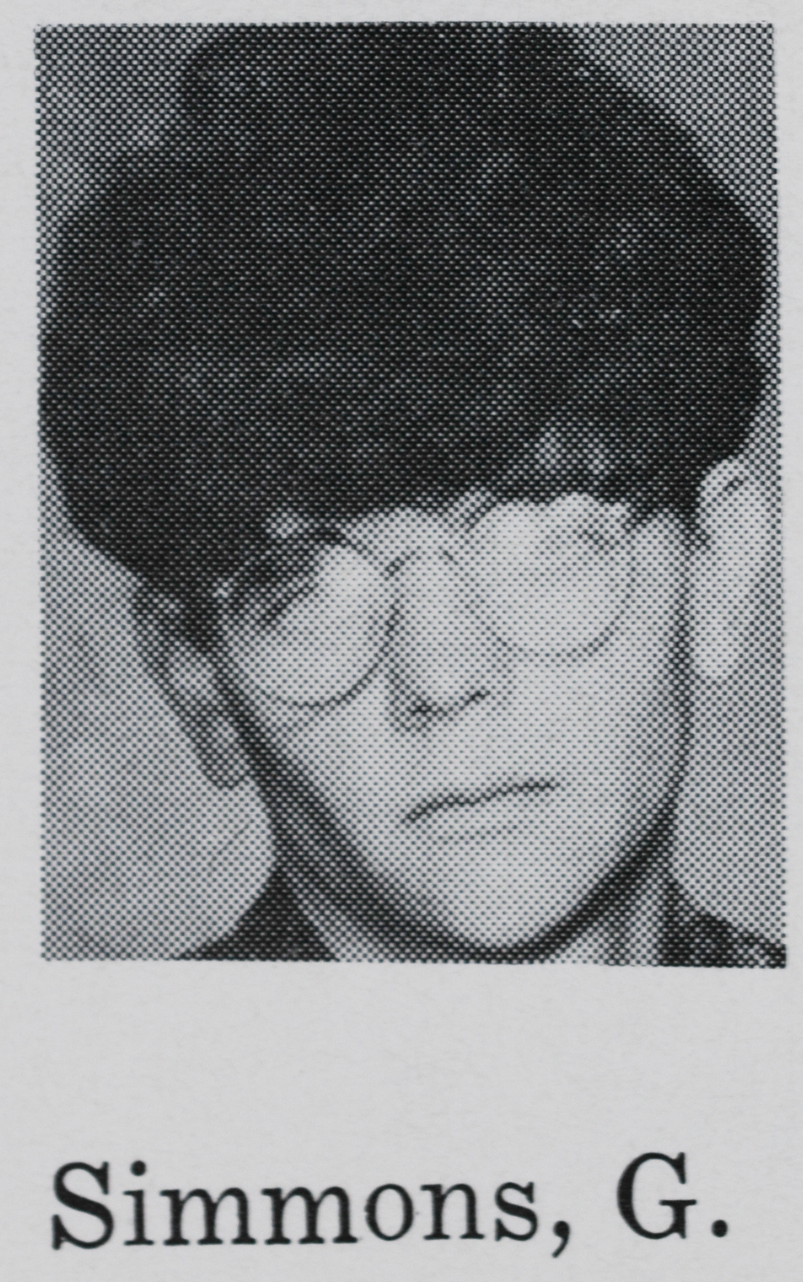 Greg Simmons (from 1967 yearbook)